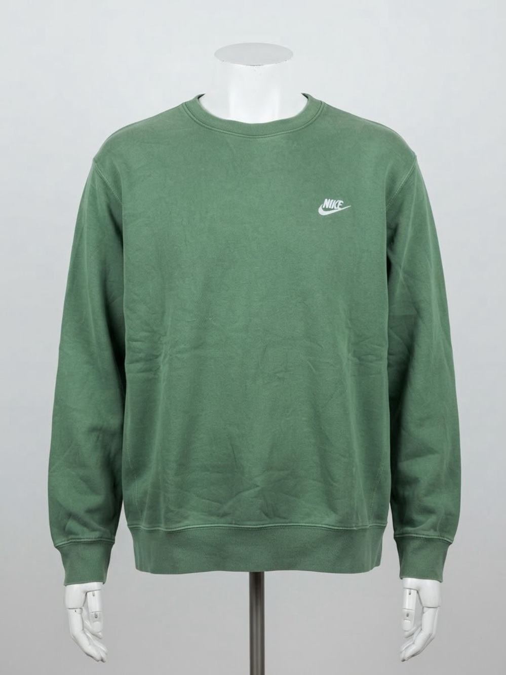 Nike Men's Sage Green Crewneck Sweatshirt